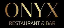Black and gold Onyx wordmark