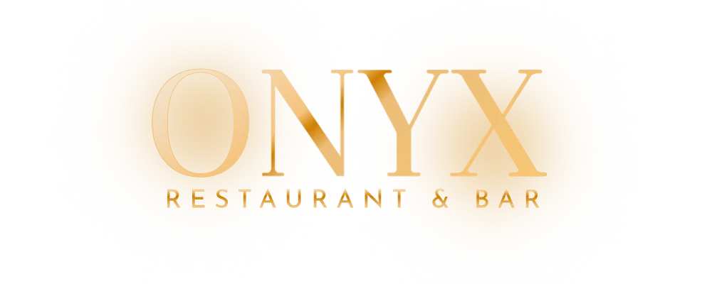 Horizontal Onyx Restaurant and Bar logo