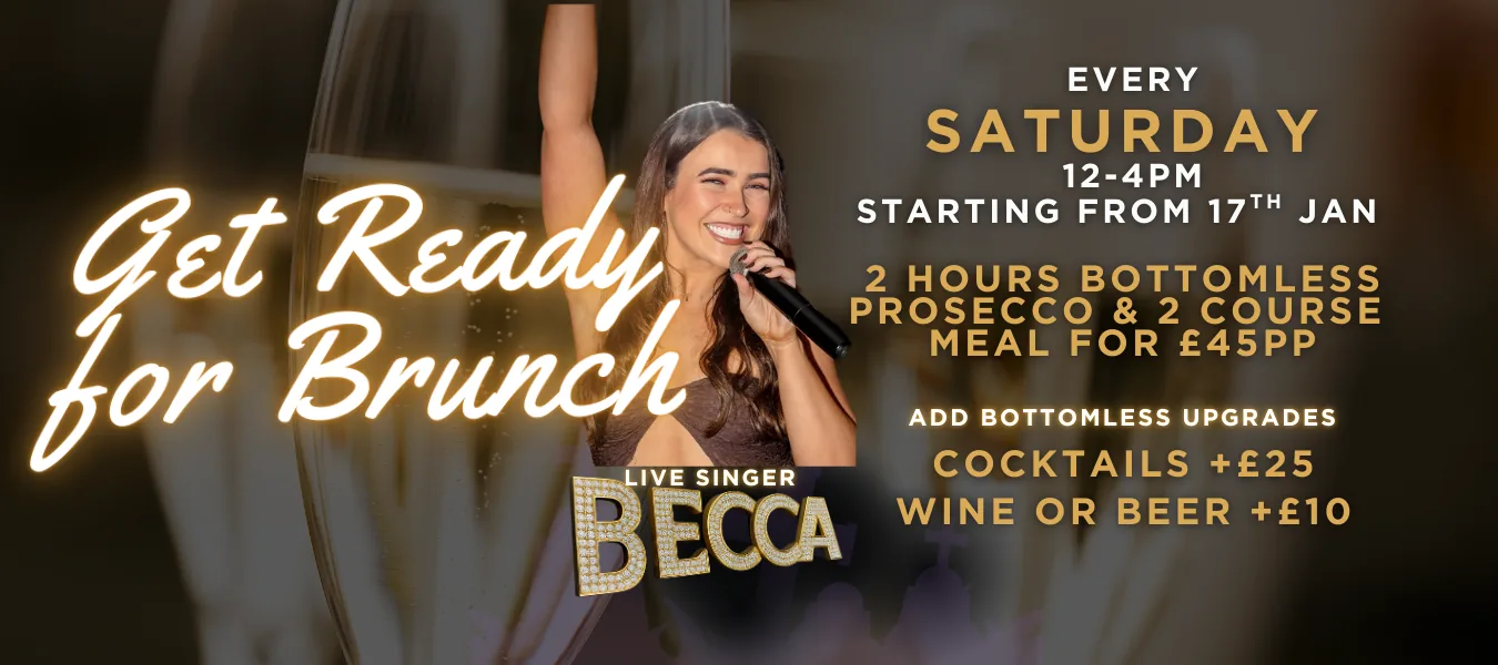 Reusable Saturday brunch wide banner