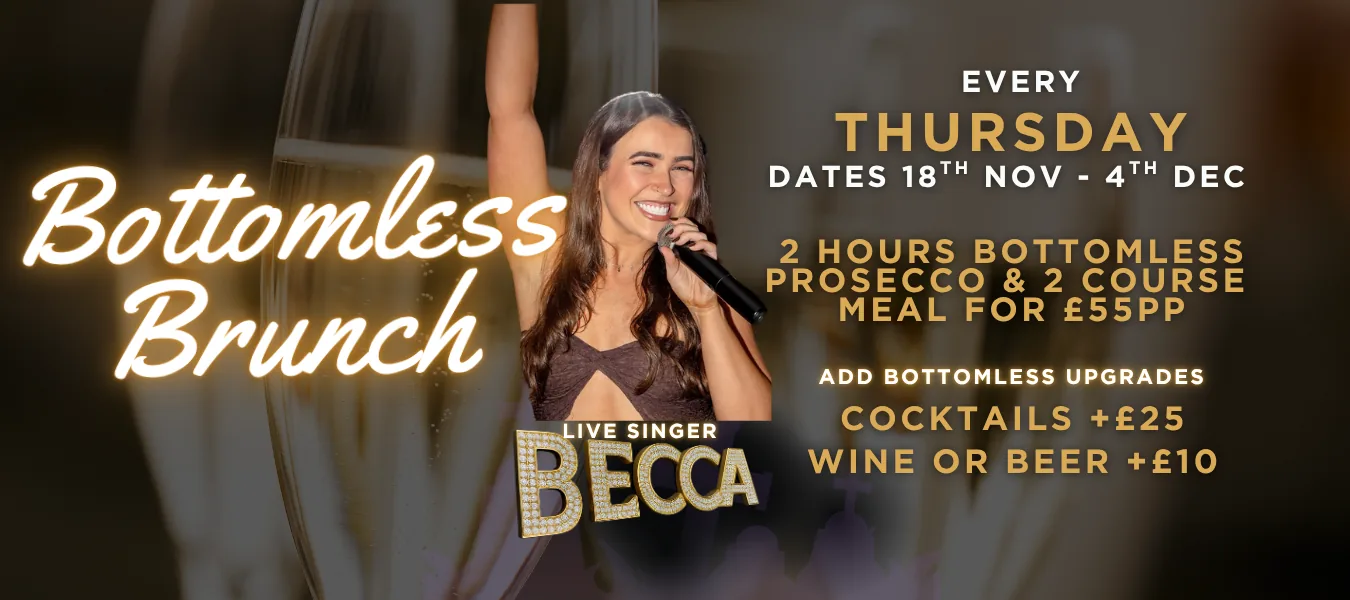 Reusable Thursday bottomless brunch banner