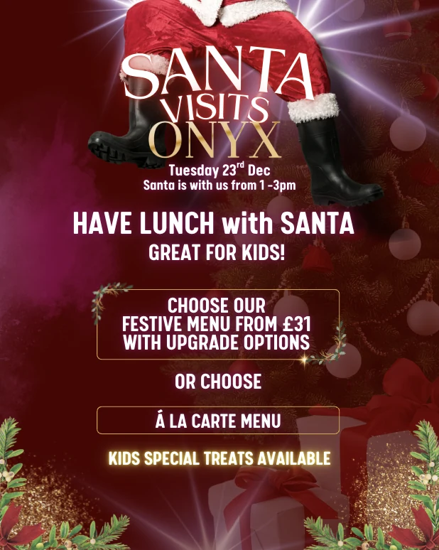 Reusable Santa visit graphic